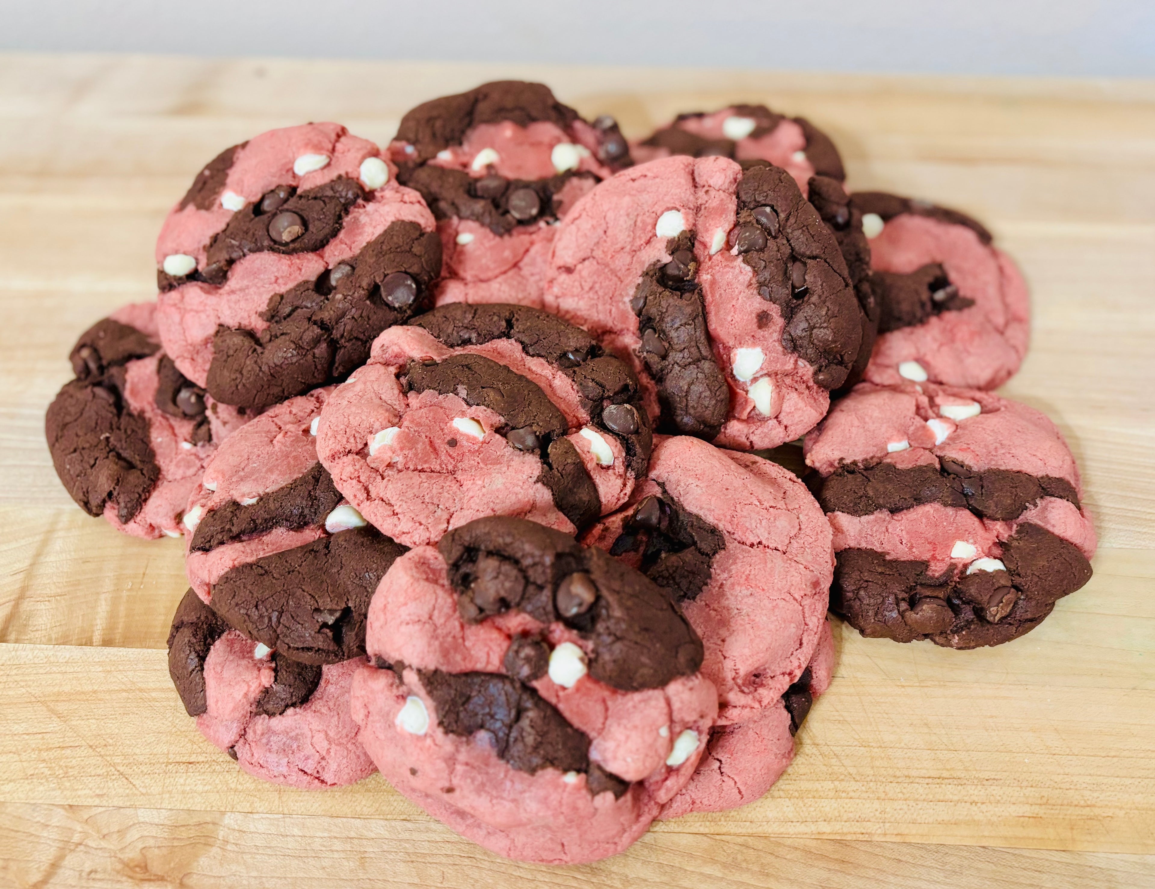 Chocolate Strawberry Marble Cookies-Limited Valentine's Special!